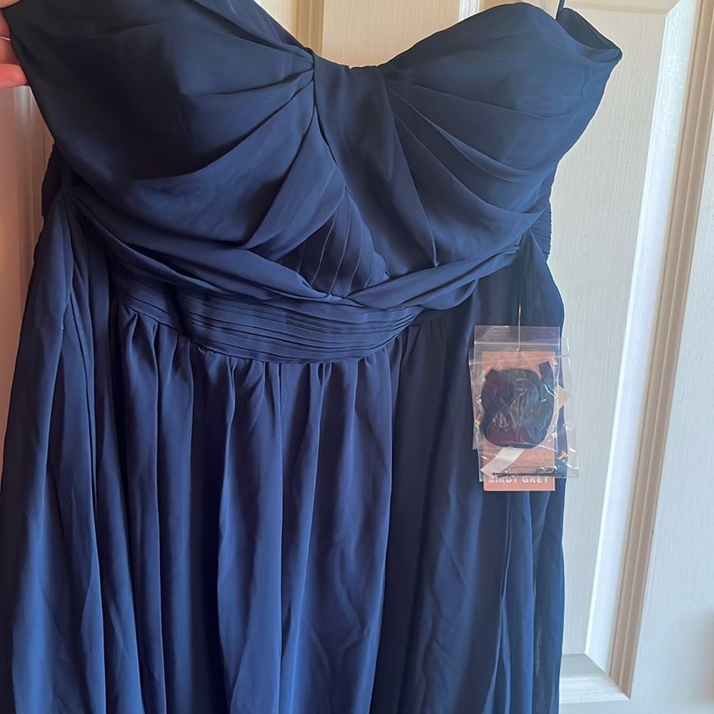 Birdy Grey beautiful navy full length gown. Size 1X
